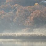 一碧湖沼側毛嵐と別荘